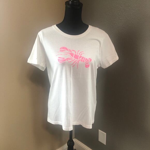 J.Crew lobster print tee - NWT - size large - Picture 1 of 7